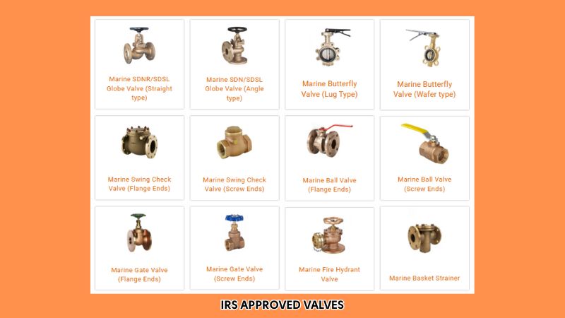 IRS Approved Valves Manufacturer